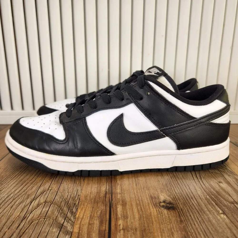 Nike Dunk Low Retro Panda Mens Size 10 Black White Sneakers Shoes DD1391-100